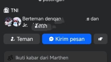 Akun Facebook Palsu Brigjen TNI Marthen Rorintulus Beredar
